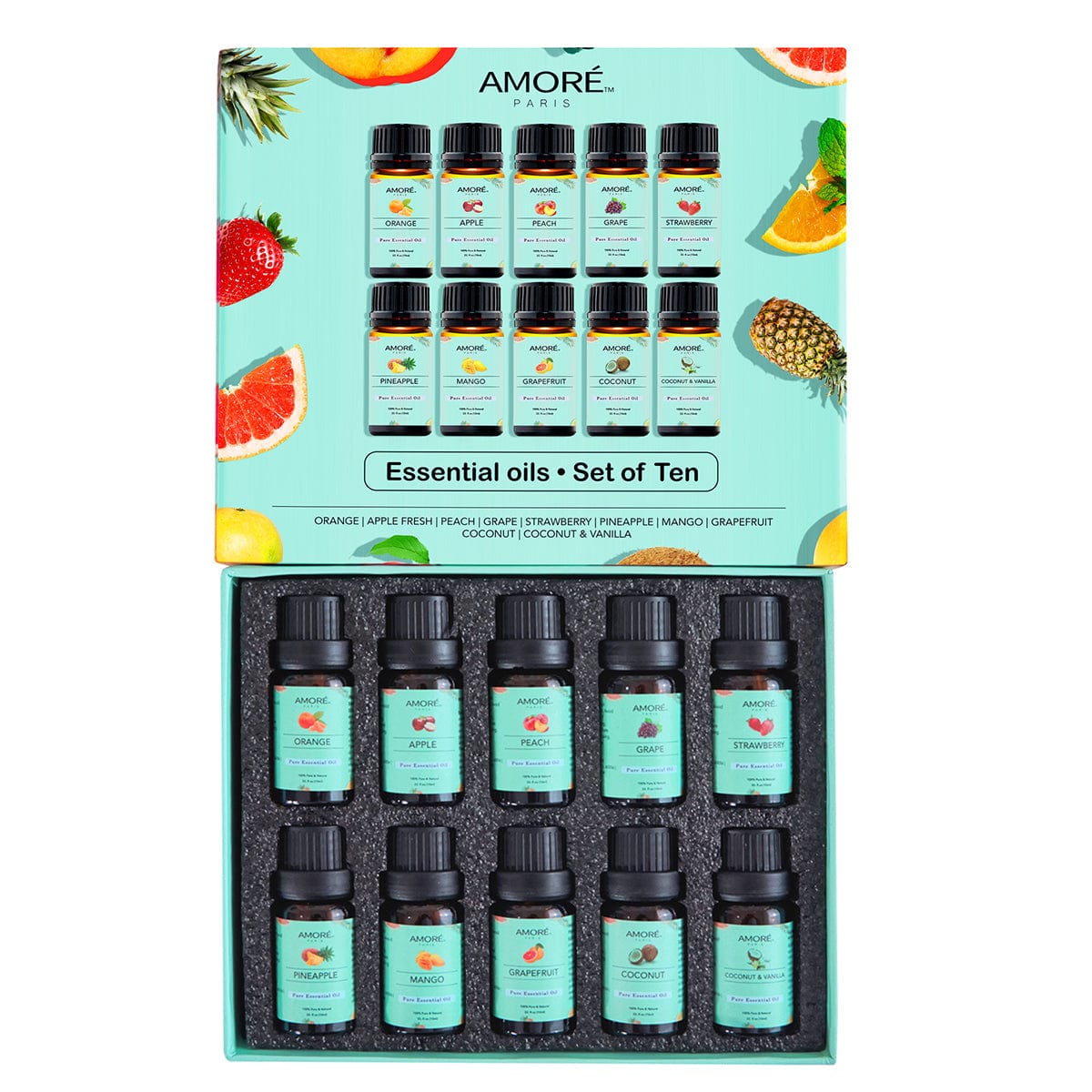 10-Piece: Fruity Collection Essential Oils