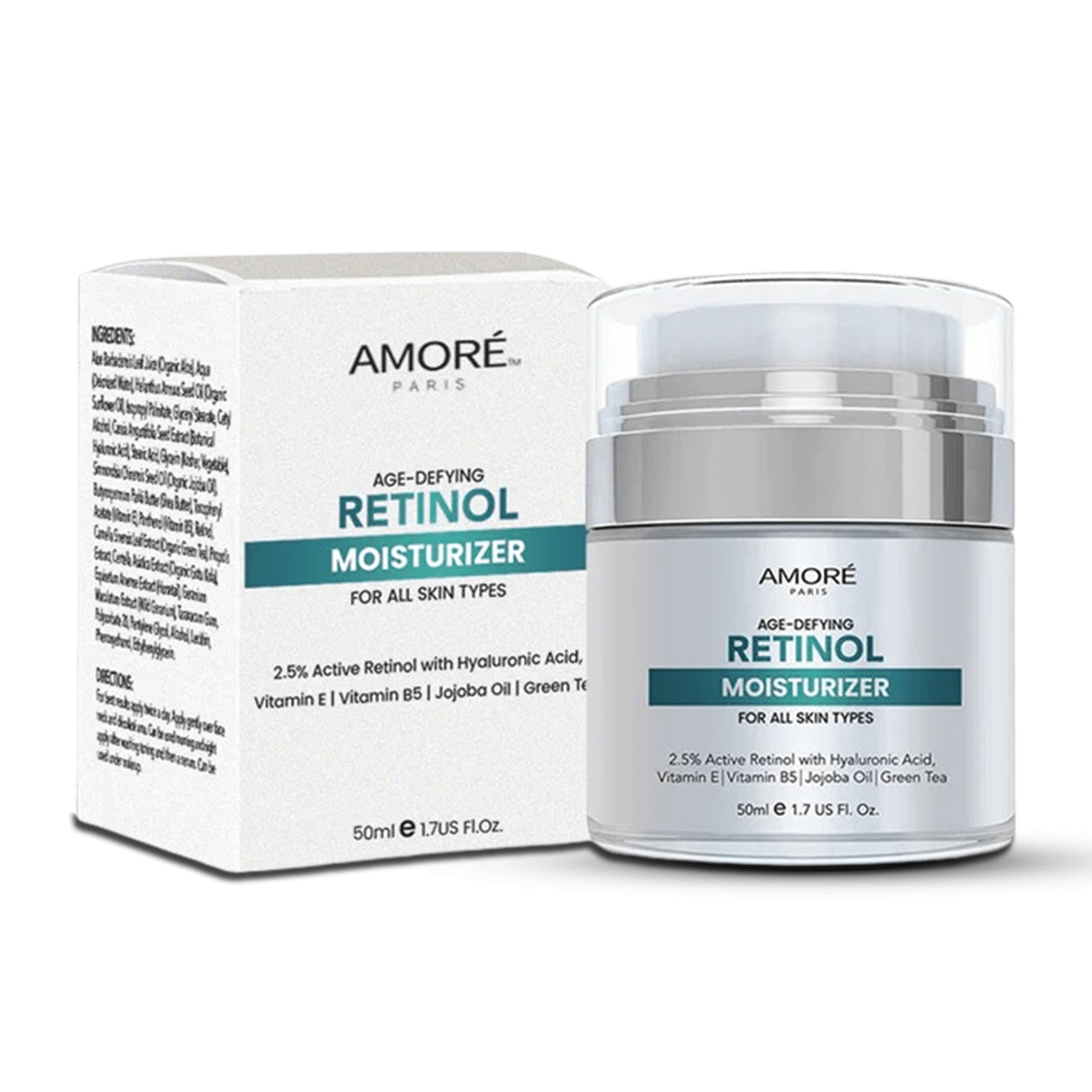Retinol Moisturizer Cream for Face and Eye Area