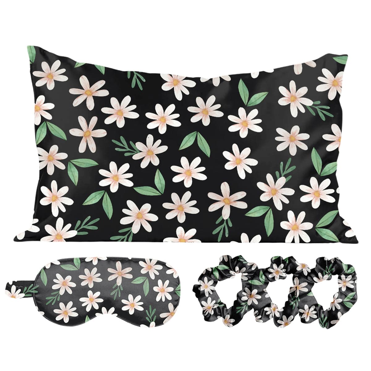 Satin Self Care Sleep Set - Floral