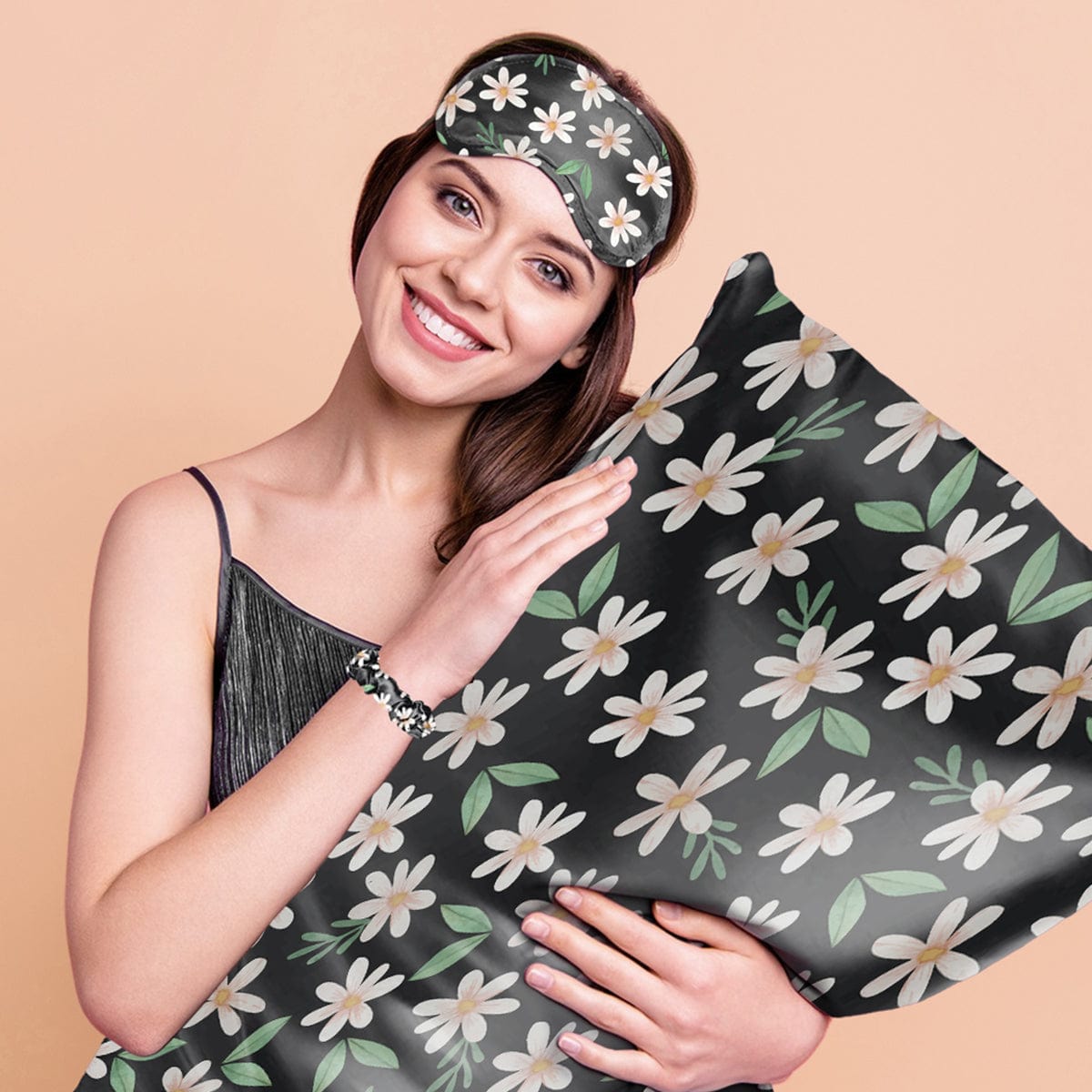 Satin Self Care Sleep Set - Floral