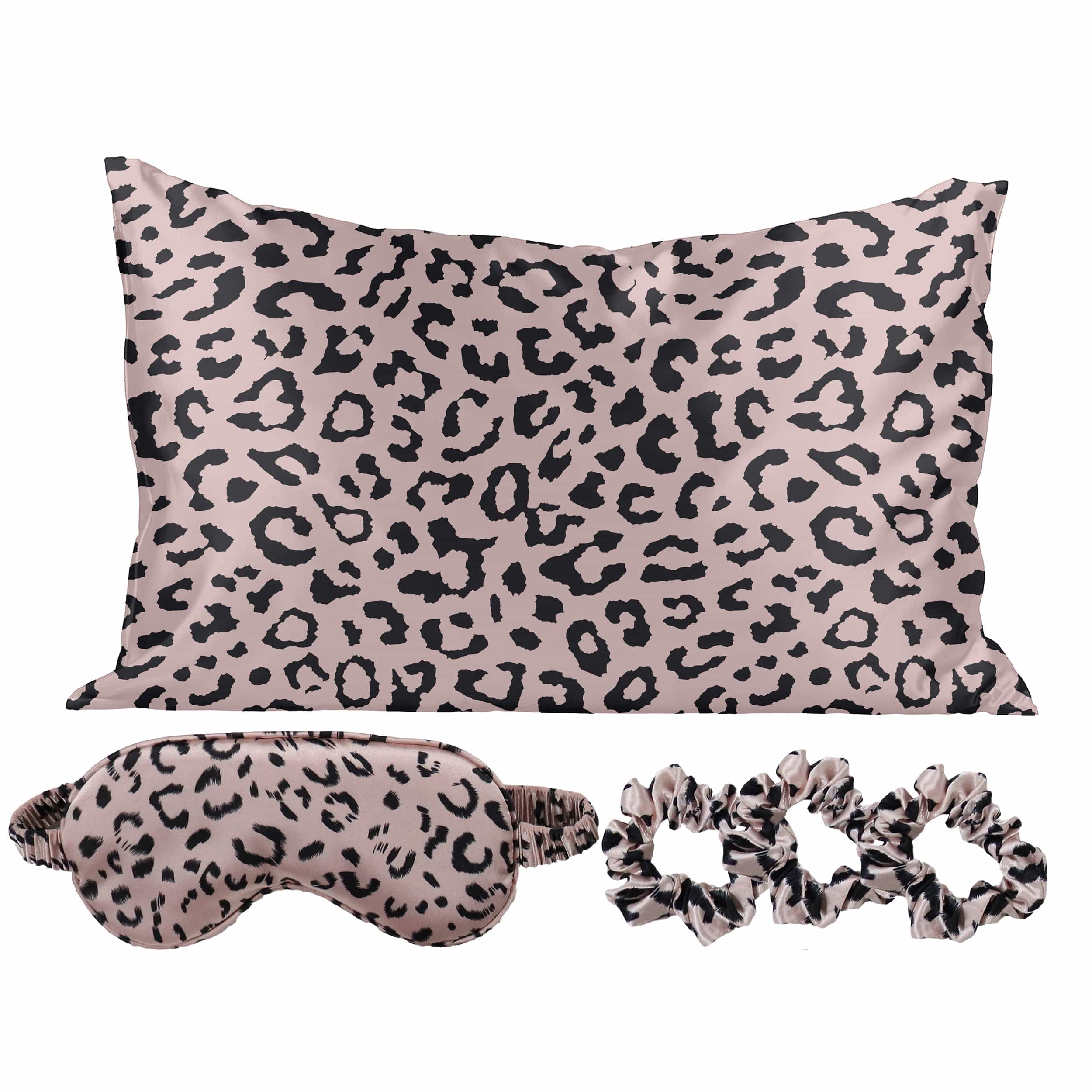 Satin Self Care Sleep Set - Leopard