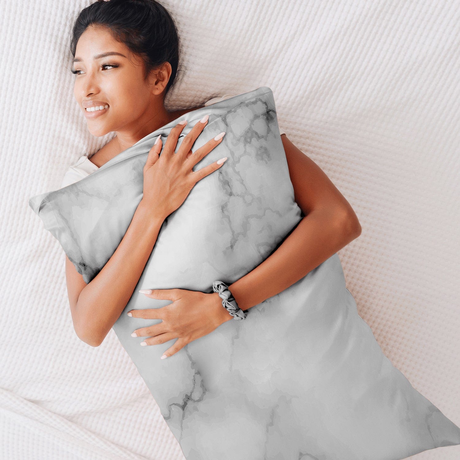 Satin Self Care Sleep Set - Marble
