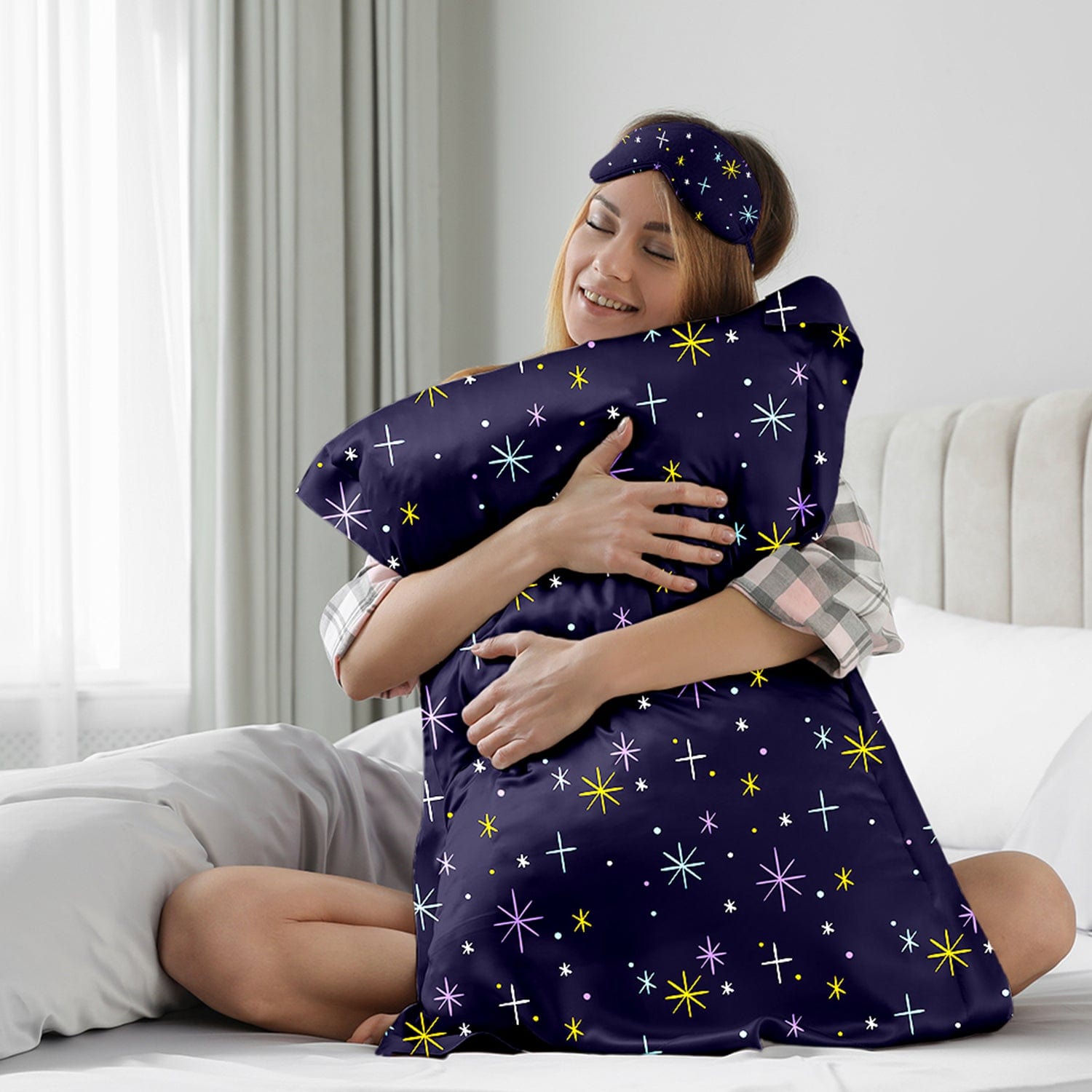 Satin Self Care Sleep Set - Midnight