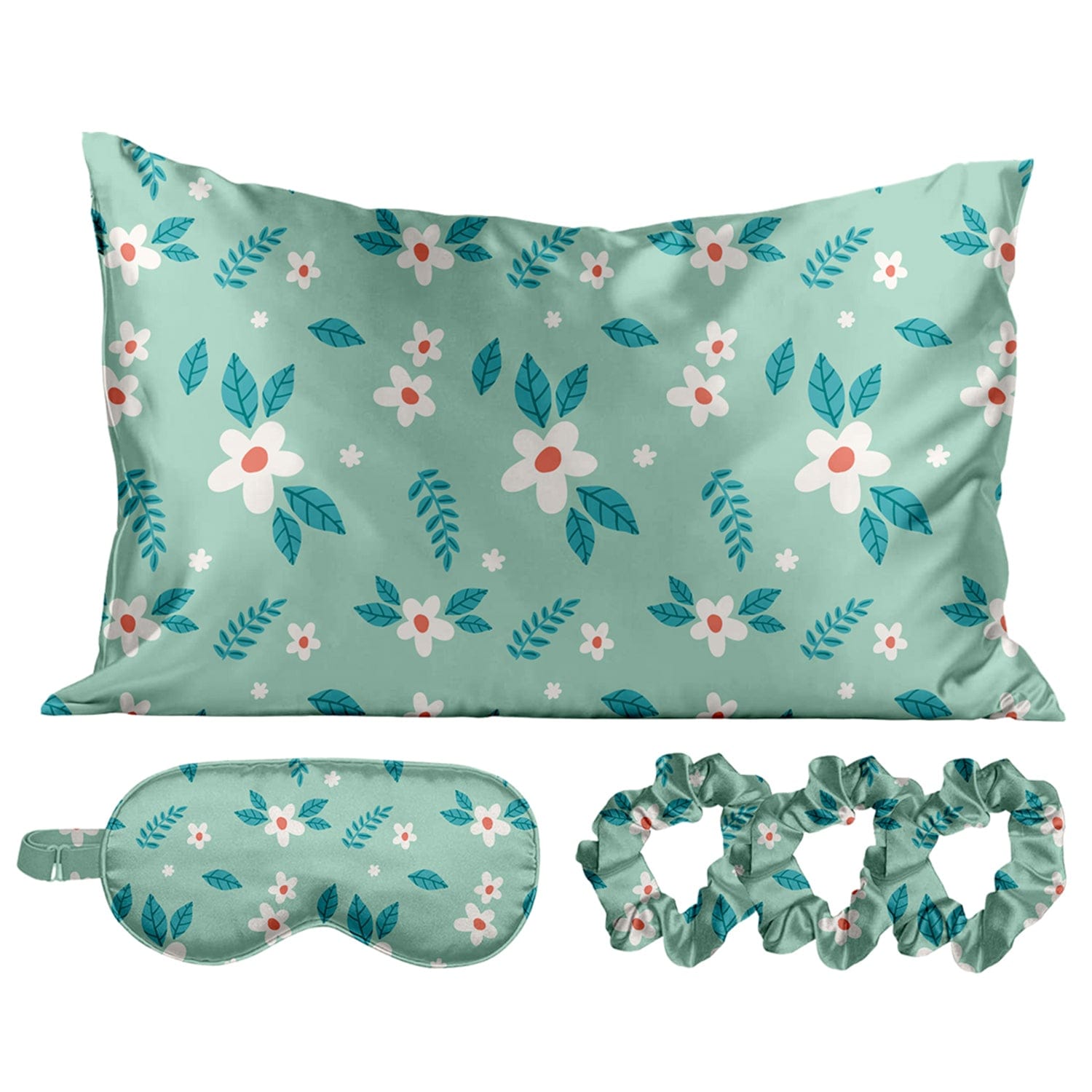 Satin Self Care Sleep Set - Spring Meadow