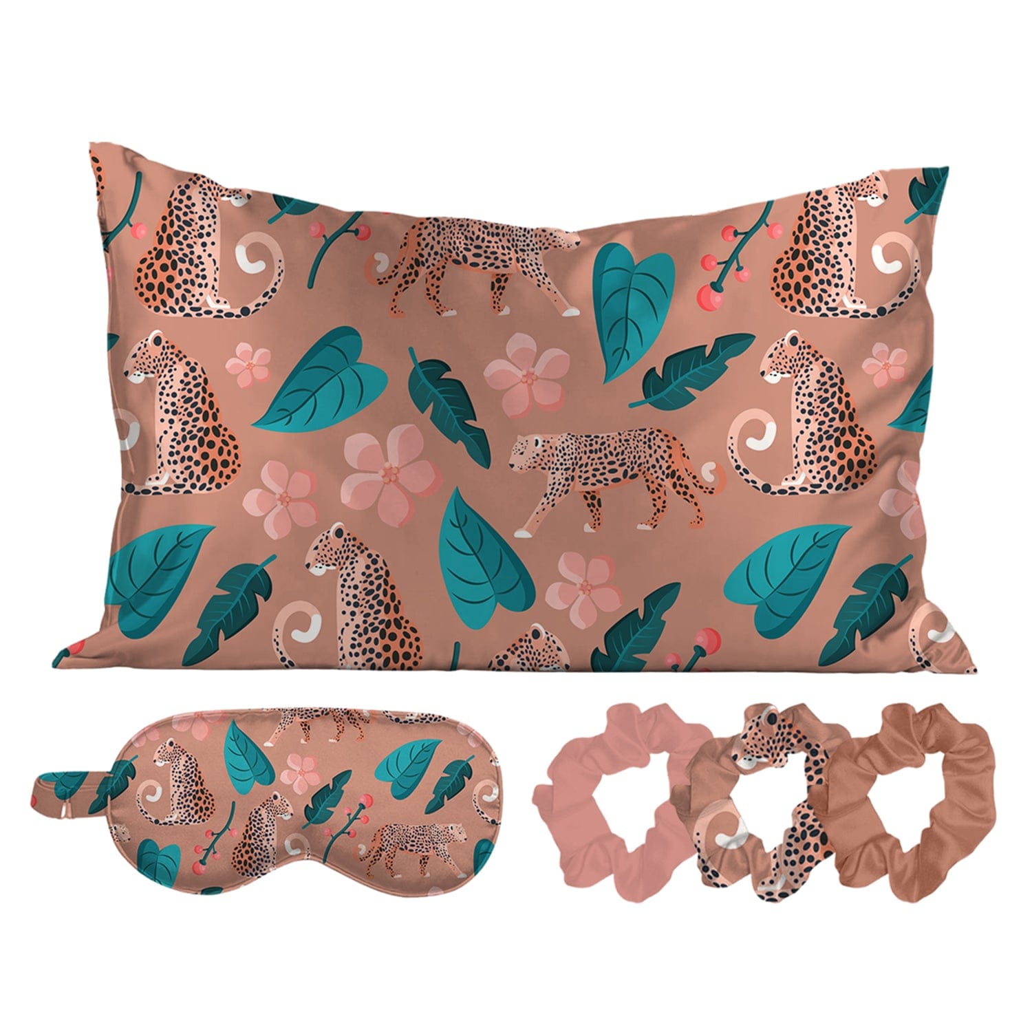 Satin Self Care Sleep Set - Wild Safari