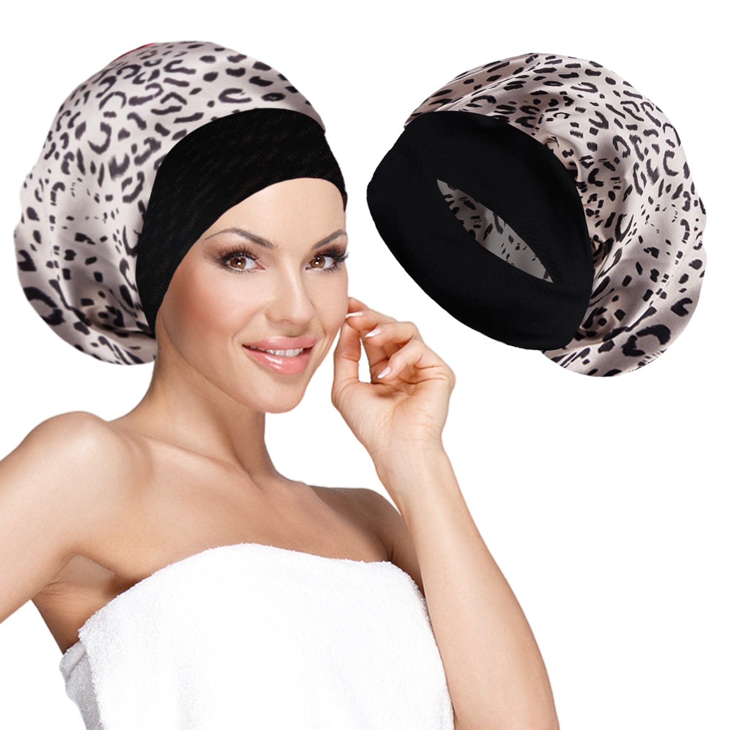 Women's Silky Satin Headband - Leopard
