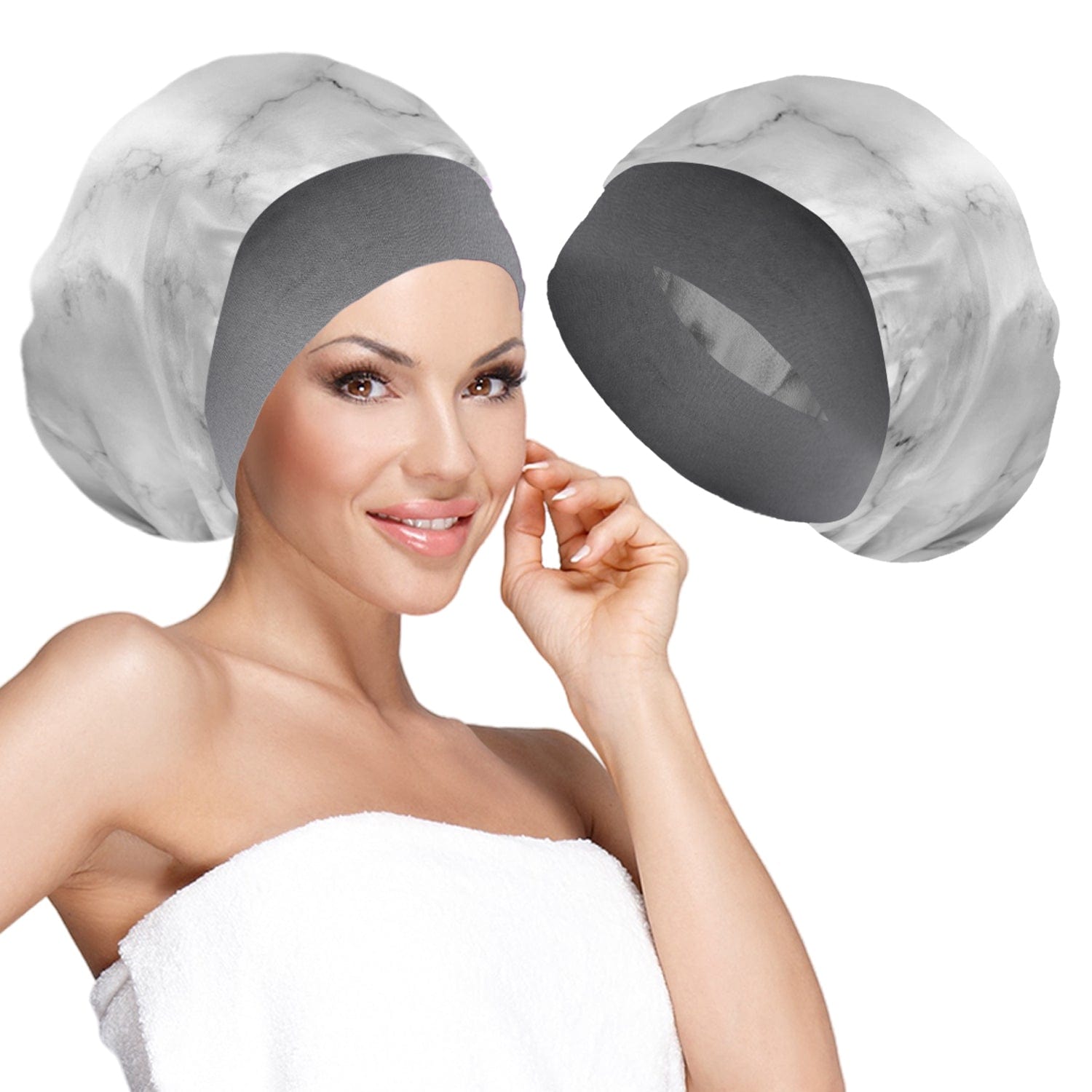 Women's Silky Satin Headband - Marble