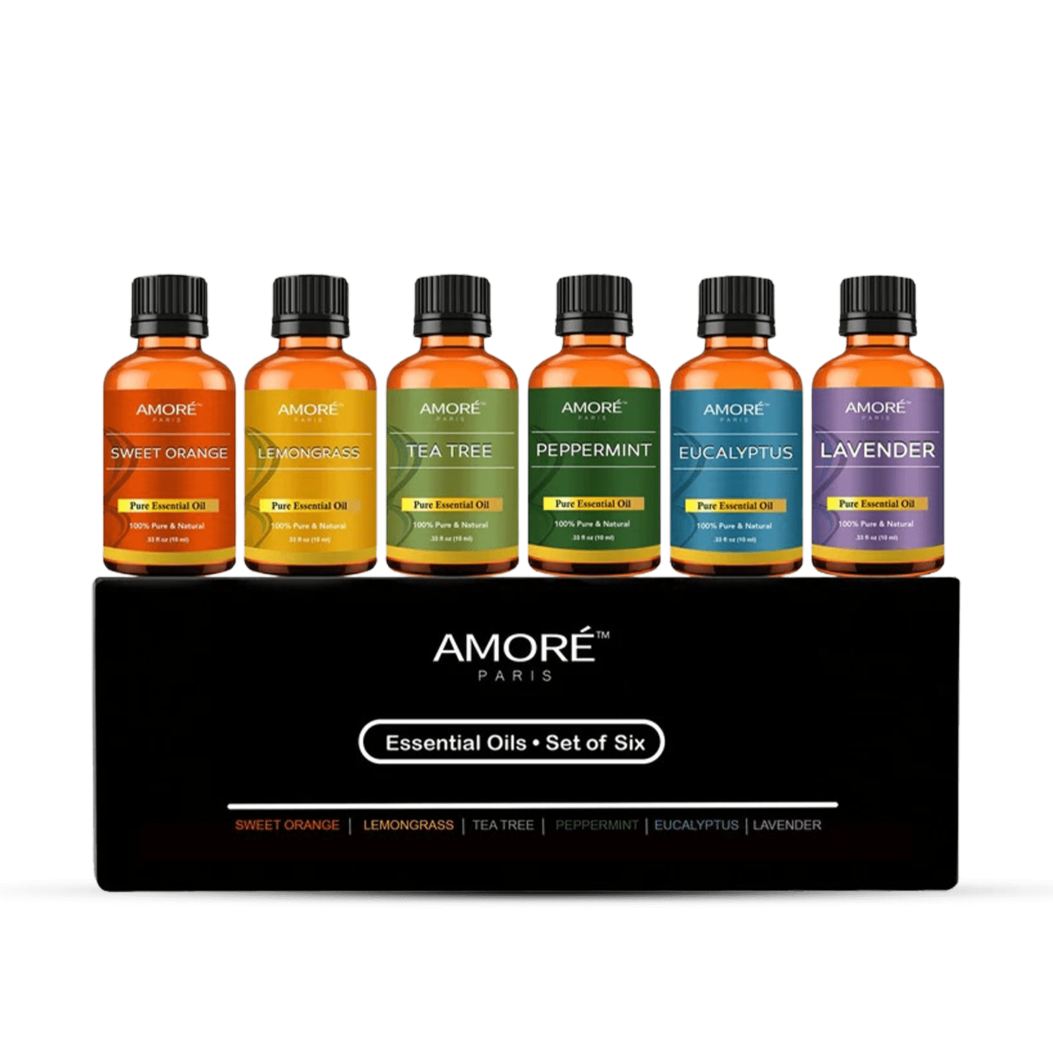 6 Piece: 100% Pure Essential Oils