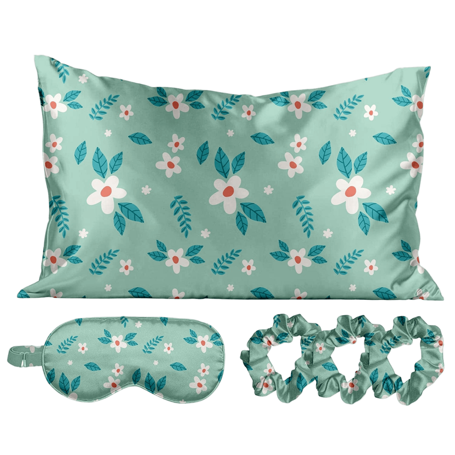 Satin Self Care Sleep Set - Spring Meadow