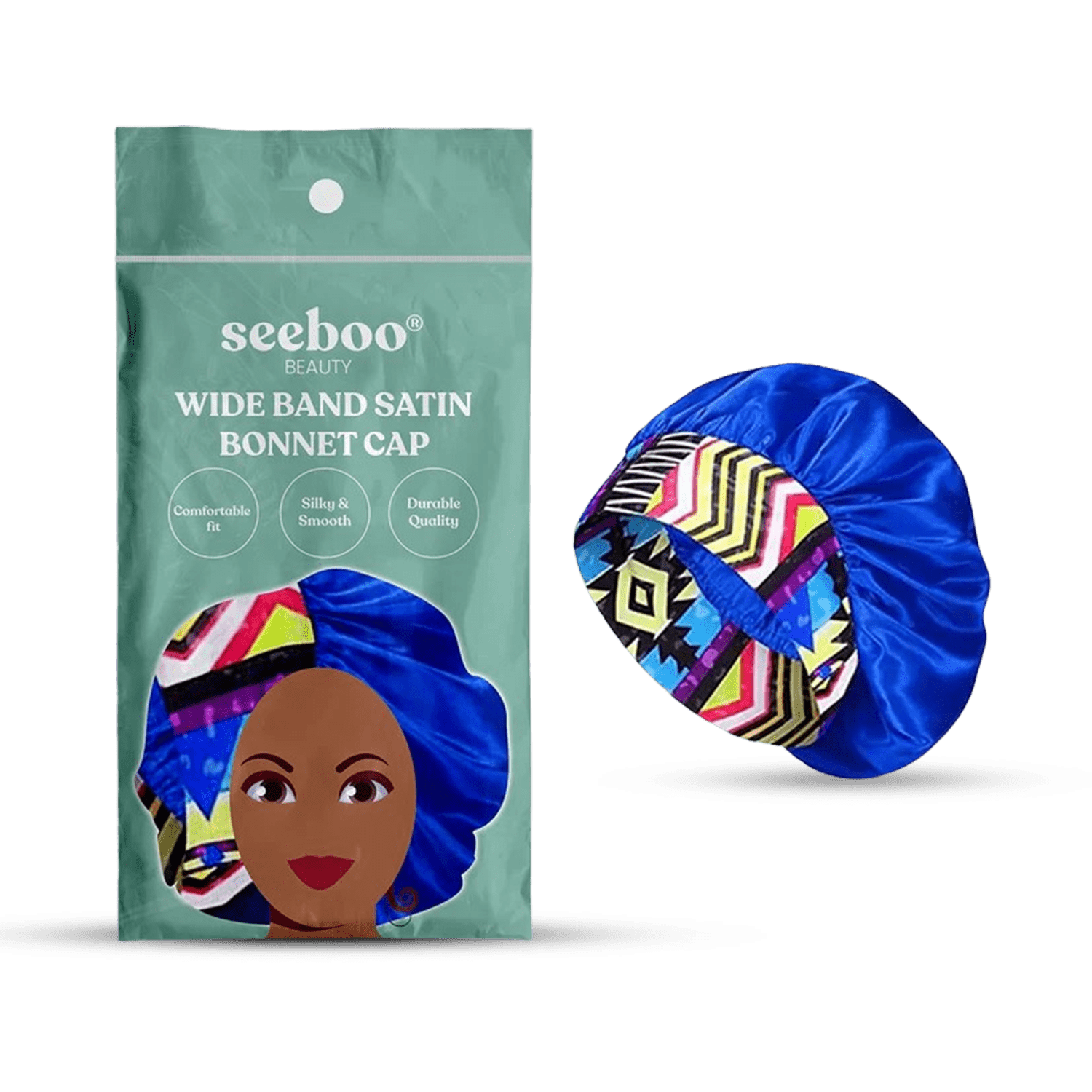 Women's Silky Satin Headband - Blue