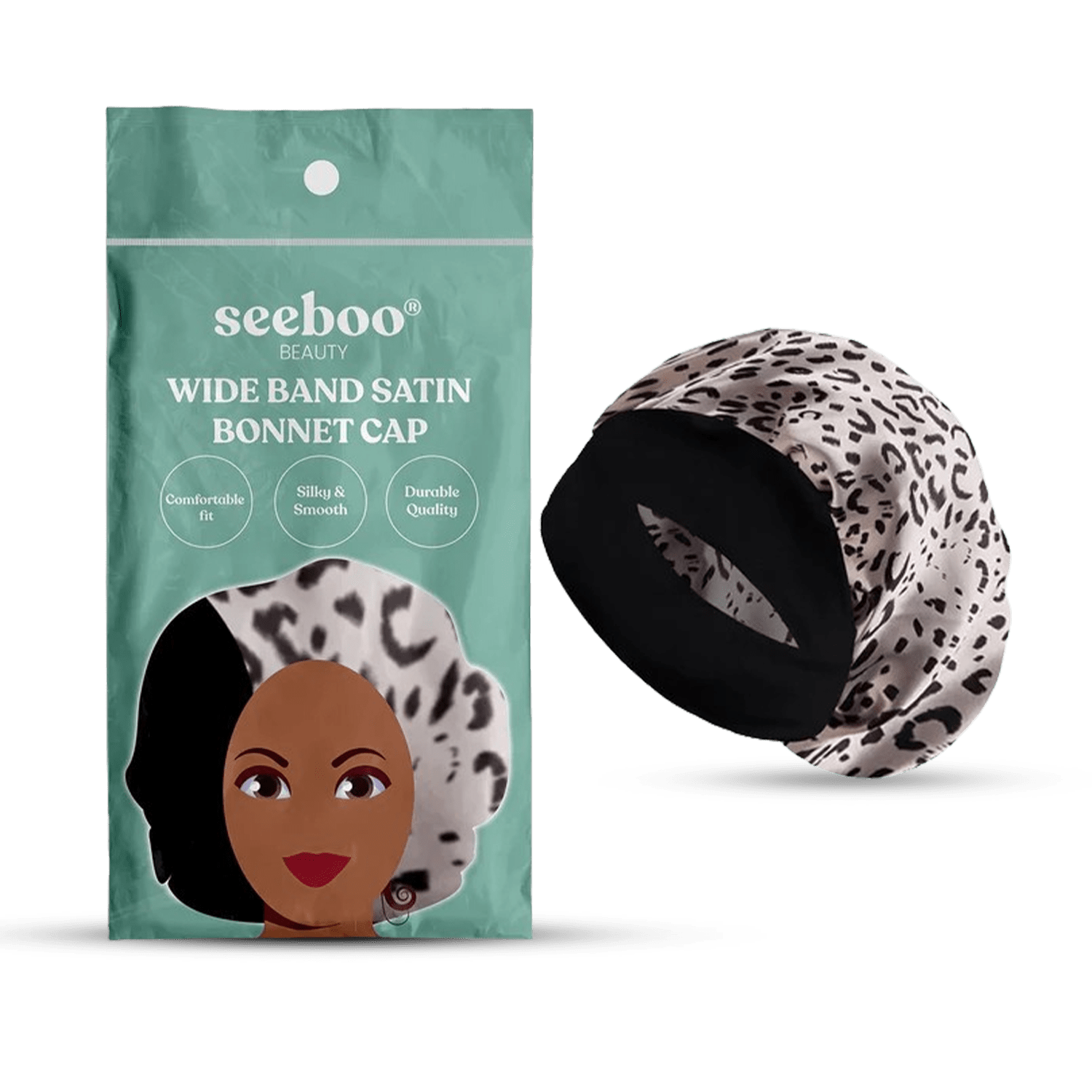 Women's Silky Satin Headband - Leopard