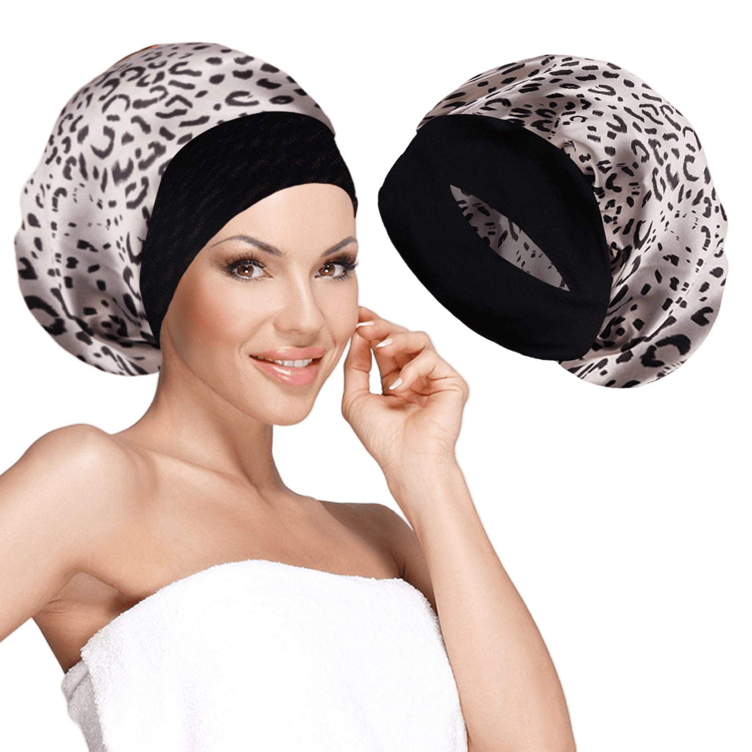 Women's Silky Satin Headband - Leopard