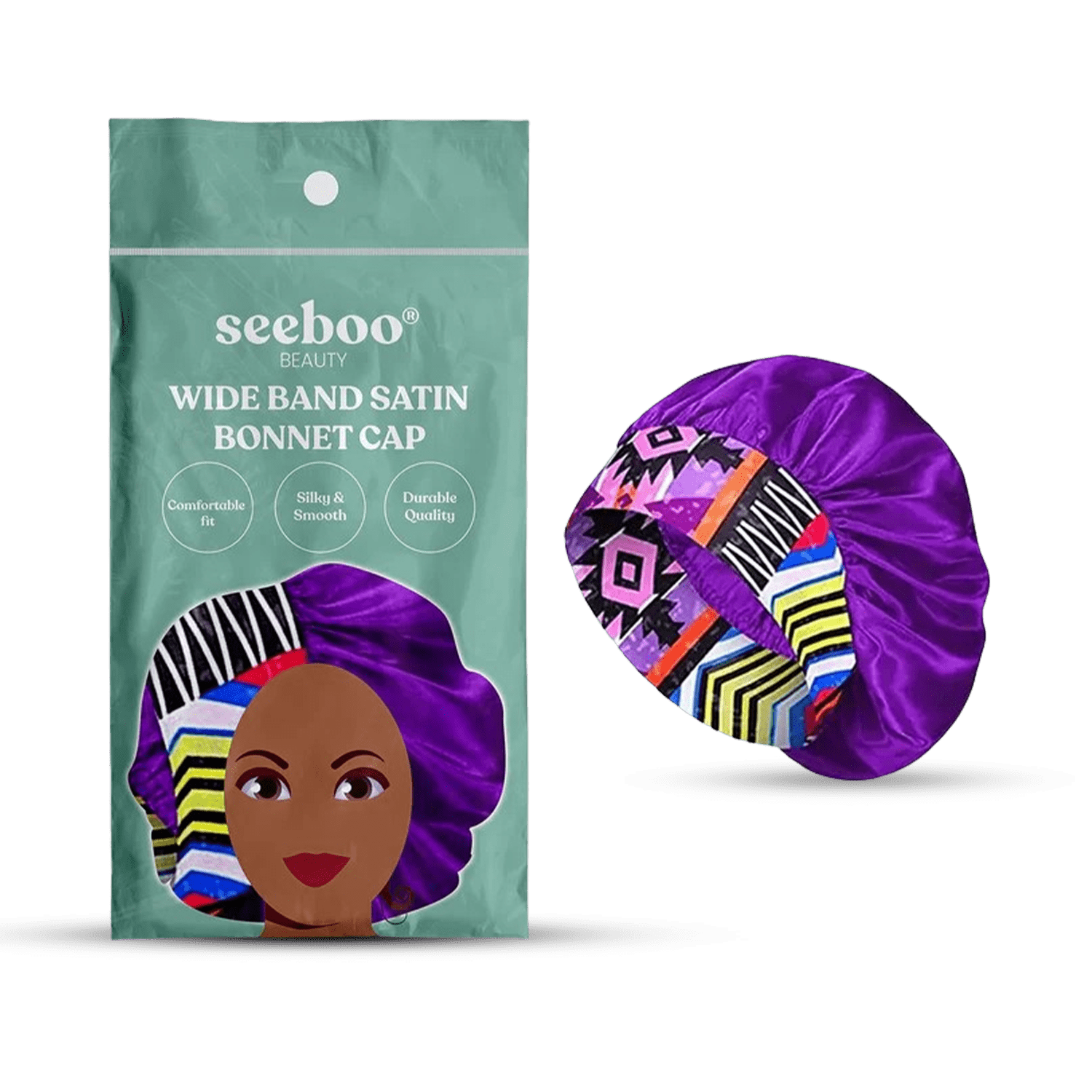 Women's Silky Satin Headband - Purple